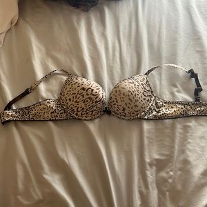 aerie cheetah print push up bra // $